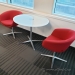 Red Steelcase Coalesse Box Contemporary Lounge Chair